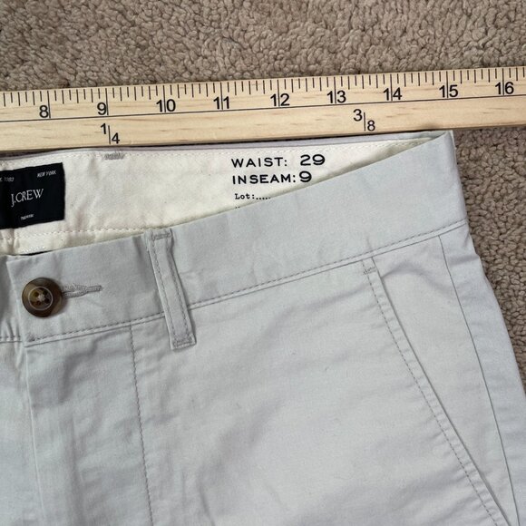 J Crew Shorts Mens 29 Tan NEW 9" Stretch Chino Golf Preppy Casual Resort NWT - Picture 4 of 8